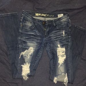 Dark Blue Faded Jeans